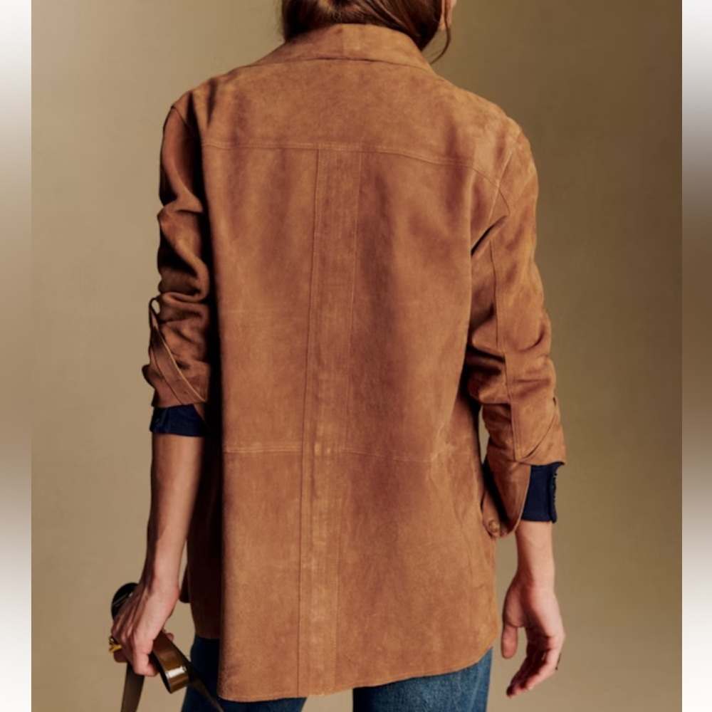 Sezane Tan Suede Will Jacket - Picture 3 of 7